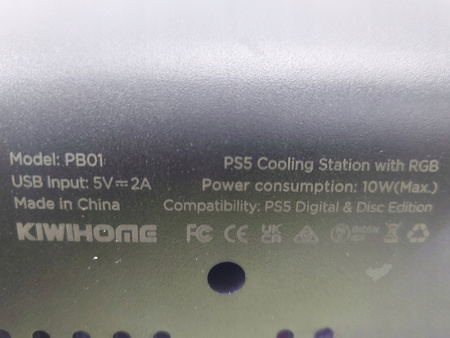 STACJA CHŁODZĄCA DO KONSOLI PS5 KIWIHOME PODSTAWKA CHŁODZĄCA PS5