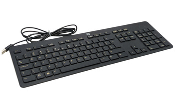 Klawiatura przewodowa membranowa HP KBAR211 QWERTY czarna