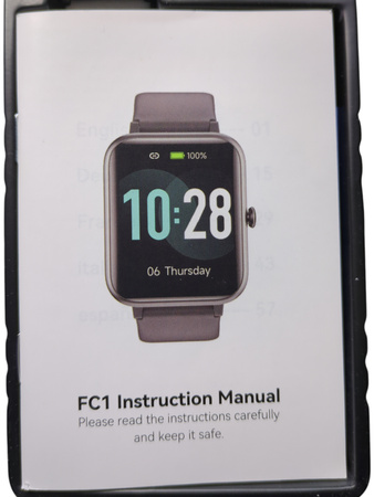 Smartwatch GRV FC1 Czarny 1.83" TFT 300mAh IP68 100+ sportów