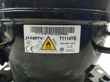 SPRĘŻARKA AGREGAT LODÓWKI JIAXIPERA T1114YB GAZ R600a