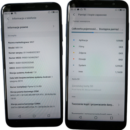 Smartfon MEIZU M6T M811H