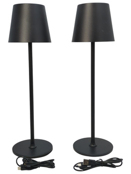 Zestaw 2x bezprzewodowa lampa stołowa Zoeger LED IP54 3000K