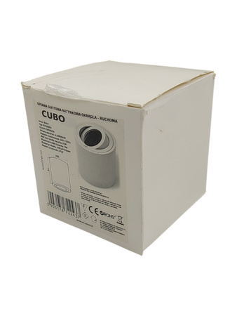 OPRAWA SUFITOWA NATYNKOWA OKRĄGŁA-RUCHOMA KOLORENO CUBO GU10 BIAŁA