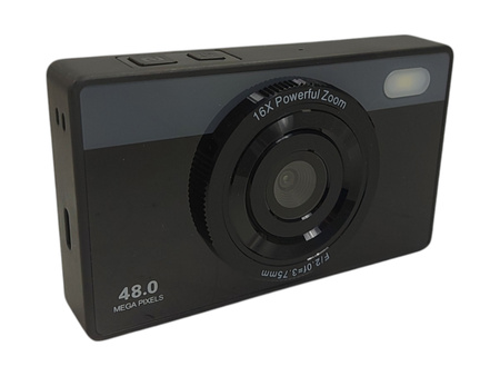 Aparat cyfrowy dla dzieci 64GB - 48MP, 2K wideo, 16x zoom kompaktowy