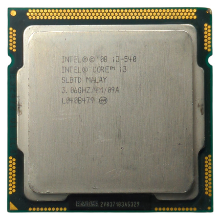 Procesor Intel Core i3-540 3.06 GHz 2 rdzenie 4 wątki LGA 1156 4 MB cache