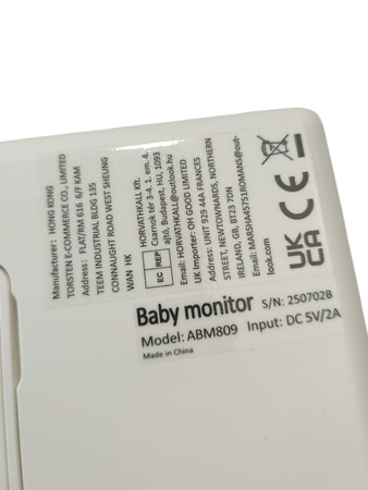 Niania elektroniczna GHB Baby Monitor ABM809 5" 720P 5000mAh VOX noktowizor