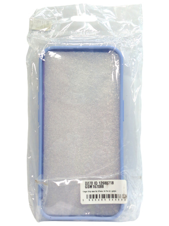 Etui Plecki do Apple Iphone 14 Pro fioletowe z uchwytem na palec