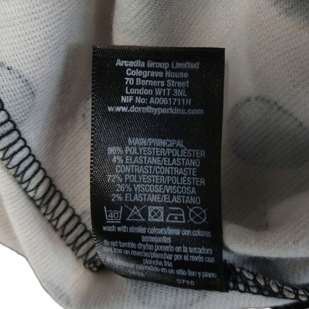SUKIENKA DOROTHY PERKINS ROZMIAR 42 BEŻOWA W GROSZKI
