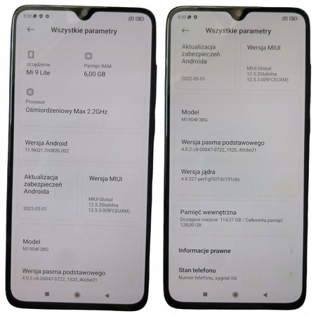 Smartfon XIAOMI Mi 9 Lite 6/128GB 6.39" Niebieski