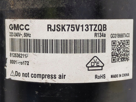 SPRĘŻARKA ROTACYJNA SUSZARKI GMCC RJSK75V13TZQB R-134a