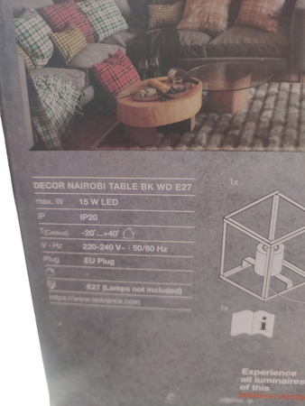 LAMPA STOŁOWA DECOR NAIROBI TABLE E27 LEDVANCE INDOOR