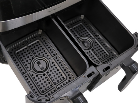 Frytkownica Emerio AF-126672.4 podwójna 9L 2400W czarna