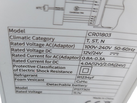 Lodówka turystyczna BougeRV CR01803 kompresorowa 20L 12/24V