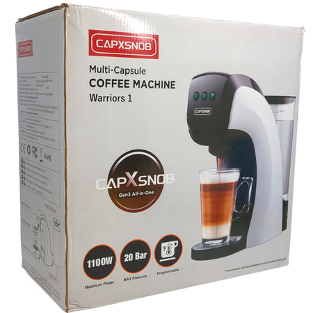 Ekspres ciśnieniowy CAPXSNOB SV835L 3w1 kapsułki 20 bar