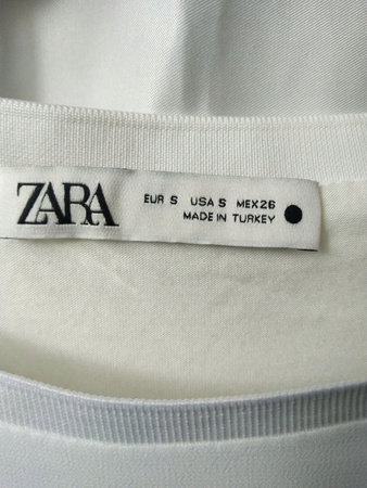 Bluzka damska ZARA Rozmiar S BIAŁA