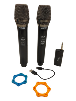 Mikrofon bezprzewodowy z odbiornikiem UHF Ygitec KTY007 - 2 sztuki