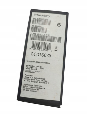 Smartfon Blackberry Torch 9810 RDN71UW