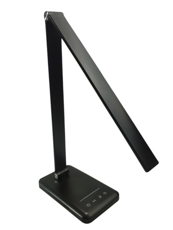 Lampa biurkowa LED EK015A z ładowaniem indukcyjnym Czarny