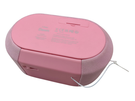 RADIO Z BUDZIKIEM I ŁADOWARKĄ INDUKCYJNĄ I-BOX DAWN USB 22W RÓŻ
