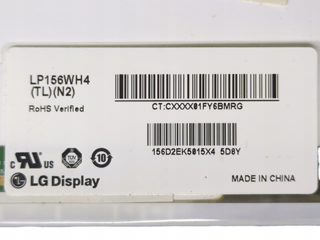 Matryca LG LP156WH4(TL)(N2) 15,6" 1366x768px 40pin Błyszcząca
