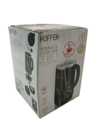 Bezprzewodowy spieniacz do mleka Hoffen AK-8022 3w1 czarny