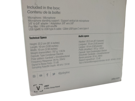 Mikrofon Joby Wavo Pod JB01775-BWW MIKROFON POJEMNOŚCIOWY PODCAST GAMING