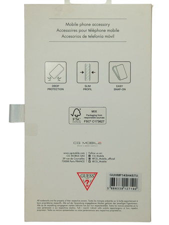 Etui Guess GUHMP14SH4STU do iPhone 14 6.1" hardcase 4G MagSafe