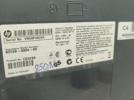 Drukarka HP LaserJet P3015 Przebieg 195480 stron