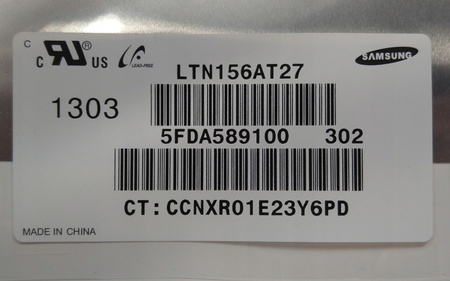 Matryca SAMSUNG LTN156AT27 15,6" 1366x768px