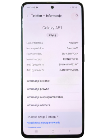 Smartfon Samsung Galaxy A51 SM-A515F/DSN 4/128GB