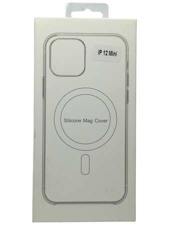 Etui plecki SILICONE MAG COVER z MagSafe do Apple iPhone 12 Mini różowy