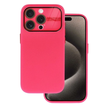 Etui Tel Protect Lichi Soft Case do iPhone 15 Pro różowe