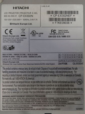 Projektor Hitachi CP-EX302N 1024x768px