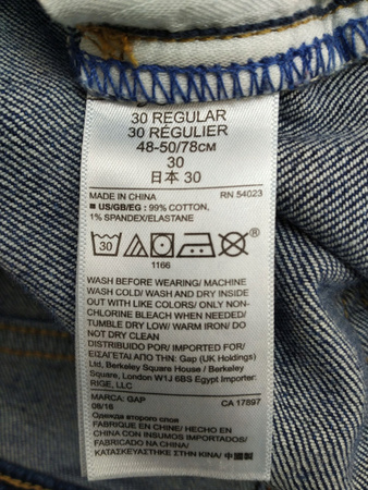 SPODNIE JEANS DAMSKIE GAP ROZMIAR 30/30 GRANATOWE