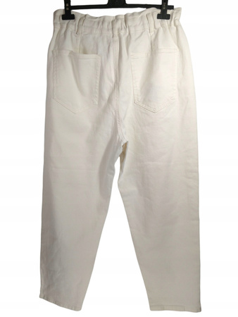 SPODNIE JEANS DAMSKIE SAVIDA ROZMIAR 44 BIAŁE