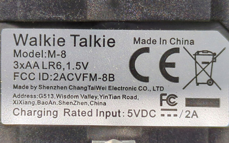 Radiotelefon PMR WisHouse M-8