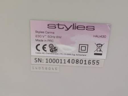 Nawilżacz powietrza ewaporacyjny Stylies Carina HAU430 250 ml/h 35 m2