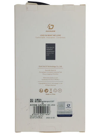 Etui Dux Ducis Skin Pro z klapką do Samsung Galaxy S24 Ultra niebieskie