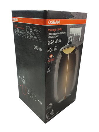 Żarówka LED Dekoracyjna E27 12W Dymiona Filament Ściemnialna Vintage 1906