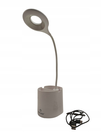 Lampka stołowa akumulatorowa z pojemnikiem SMUKEE 240296-B-W