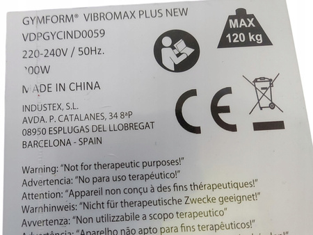 Platforma wibracyjna GYMFORM VIBRO MAX PLUS