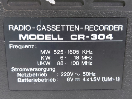 Radiomagnetofon kasetowy Transylvania CR-304