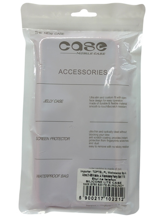 Etui plecki Silicone Lite Case do Samsung S20 FE/Lite bordowy