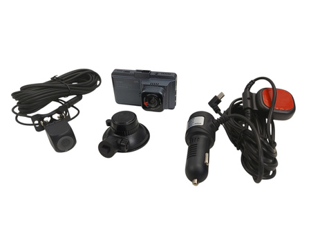 KAMERA SAMOCHODOWA WIDEOREJESTRATOR + KAMERA COFANIA 4K WIFI WDR 64 GB QR