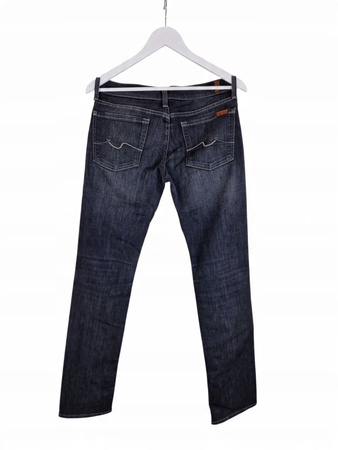 7 For All Mankind Jeansy Damskie Granatowe XS