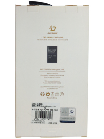 Etui Dux Ducis Skin Pro z klapką do Samsung Galaxy S24 Ultra różowe