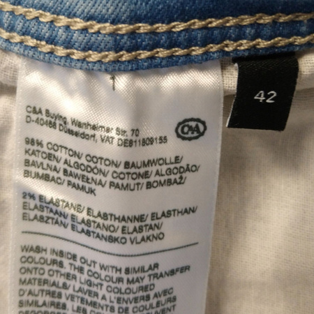 SPODENKI MĘSKIE C&A ROZMIAR 42 NIEBIESKIE