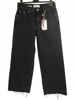 SPODNIE JEANS DAMSKIE MANGO ROZMIAR 36 CZARNE