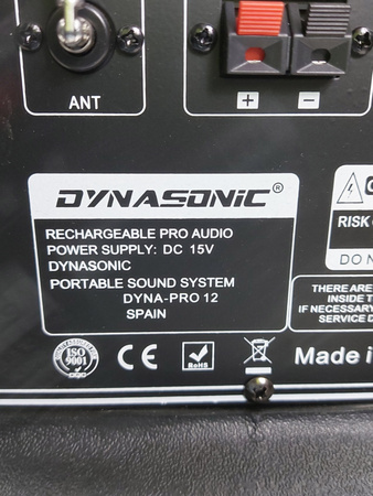 Głośniki Dynasonic Dynapro 12 BT USB FM MicroSD 700W
