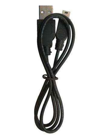 PRZEWÓD KABEL USB MINI B (5-PIN) CZARNY 50 CM